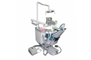 Legrin 530 - стоматологическая установка с верхней подачей инструментов, в комплекте стул врача и вакуумная помпа Mono Jet Beta